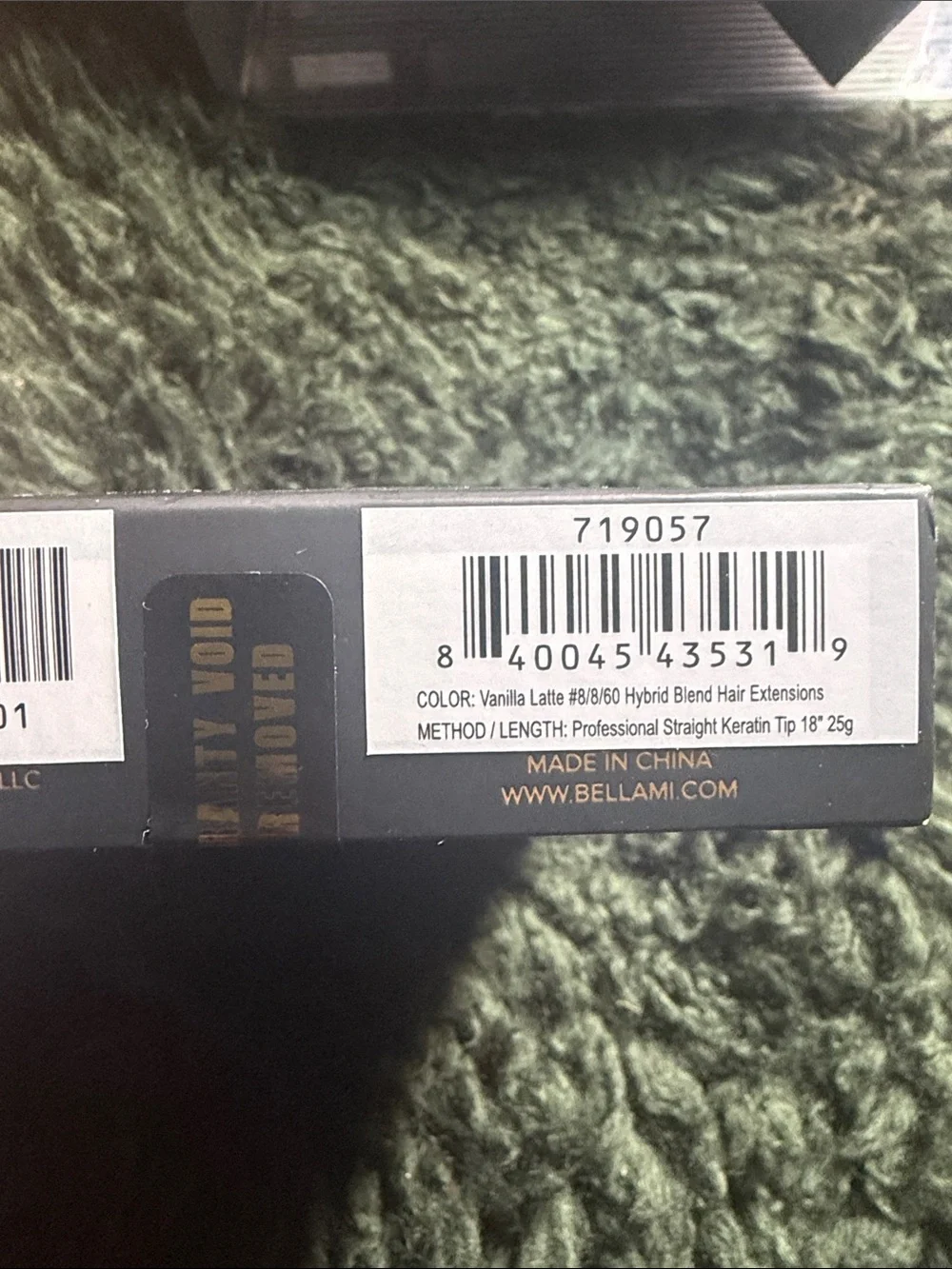 BELLAMI K-Tip Hair Extensions - 18 inch brand new 25 g vanilla latte